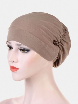 Lue Cap Multicolor Chemotherapy Cap Knapp Monterbare Ører Anti-legging