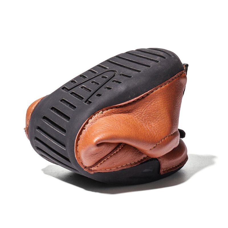 Menn Hole Pustende Myk Driving Leather Loafers