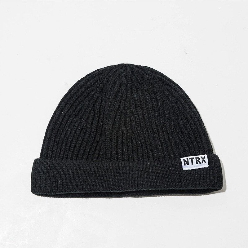 Menn Kvinner Solid Strikket Varm Beanie Caps Utendørs Høy Elastisk Justerbar Skull