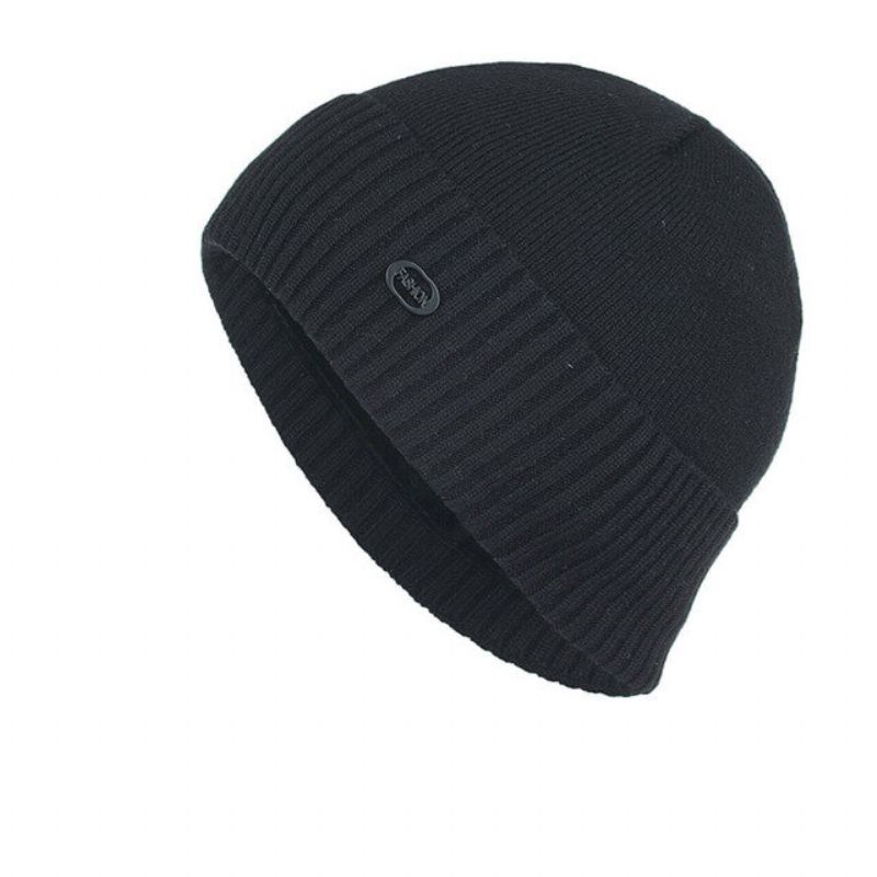 Menns Kvinner Plus Vanlig Hode Cap Strikket Genser Cap Beanie Hats