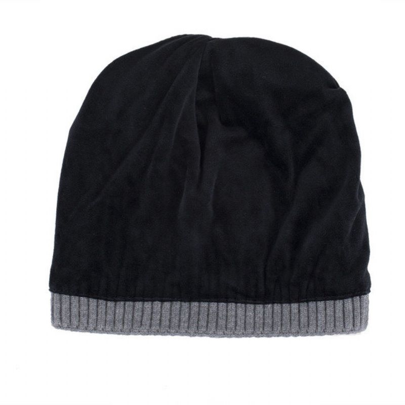 Menns Kvinner Plus Vanlig Hode Cap Strikket Genser Cap Beanie Hats