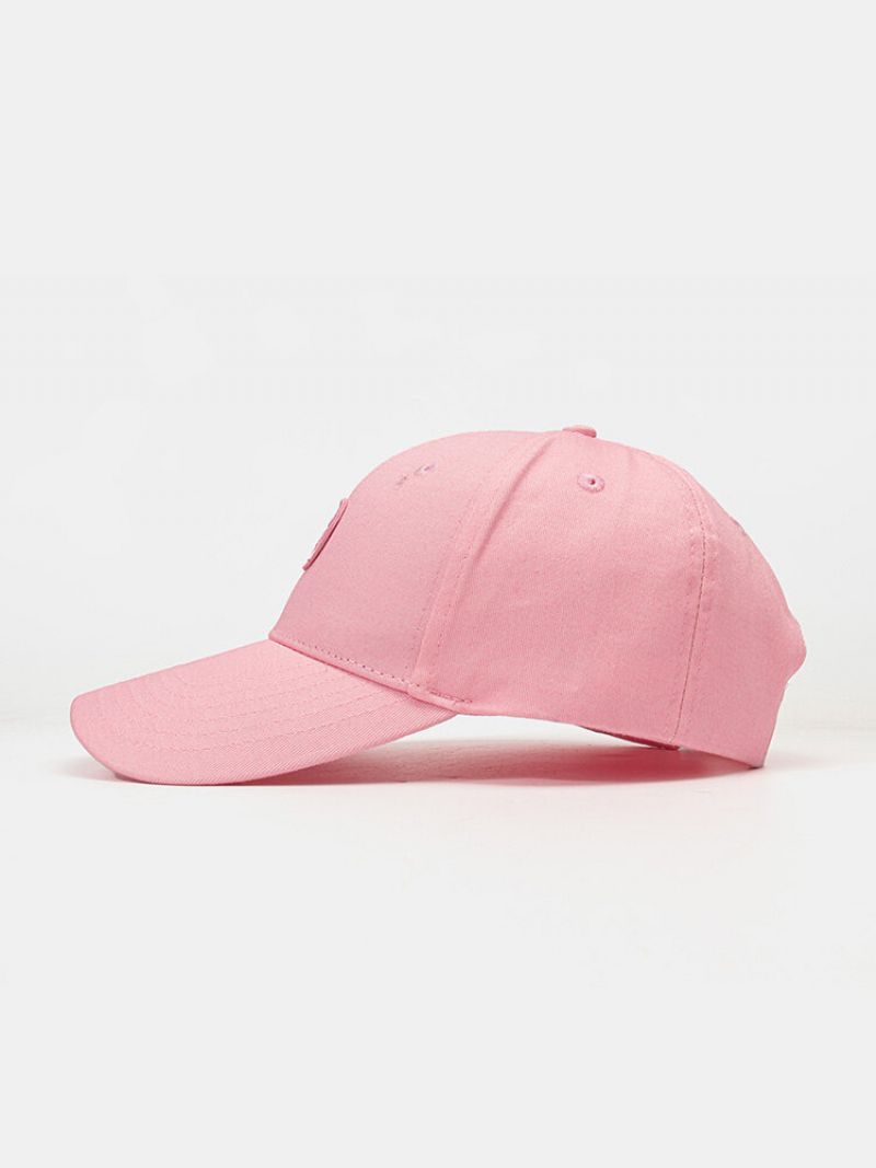 Unisex Bomull Ensfarget Geometrisk Mønster Broderi Mote Baseballcaps