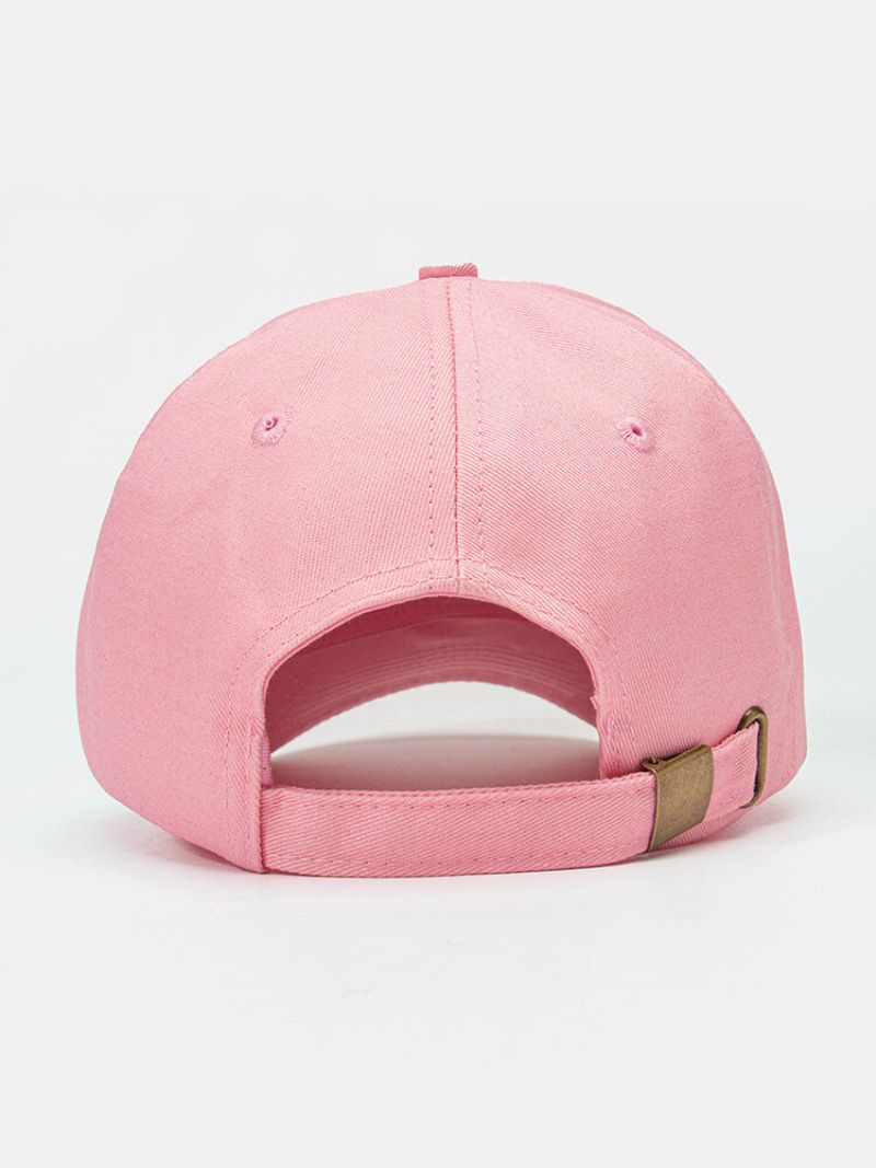 Unisex Bomull Ensfarget Geometrisk Mønster Broderi Mote Baseballcaps