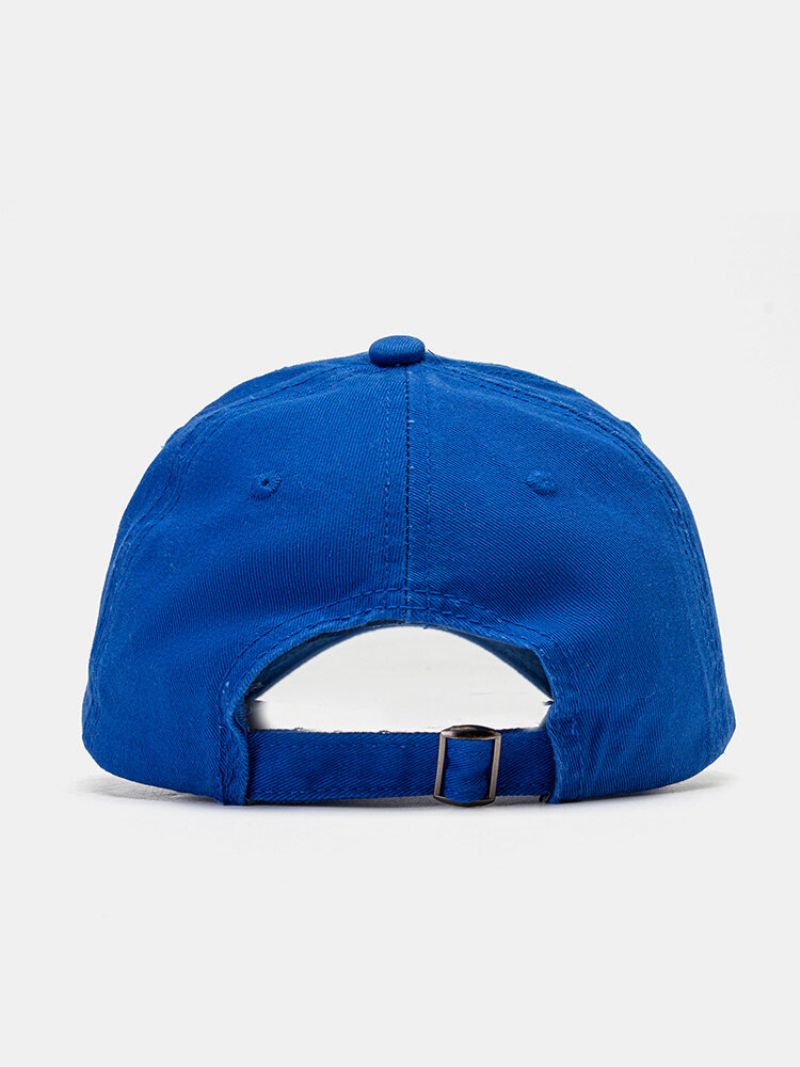 Unisex Bomull Frynsete Kant Ødelagte Hull Tall Bokstaver Broderi Mote All-match Baseballcaps