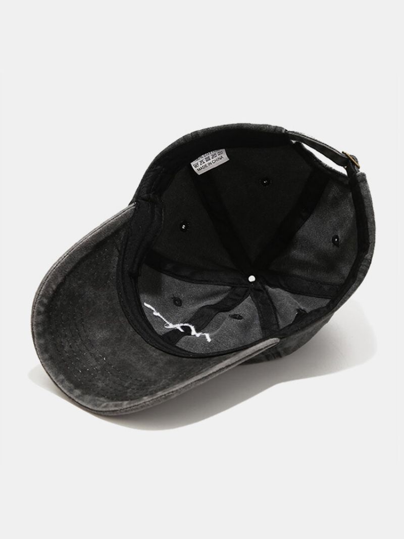 Unisex Bomull Utendørs Sport Vasket Gammel Fjellklatring Fiske Solkrem Solskjerm Baseballcap