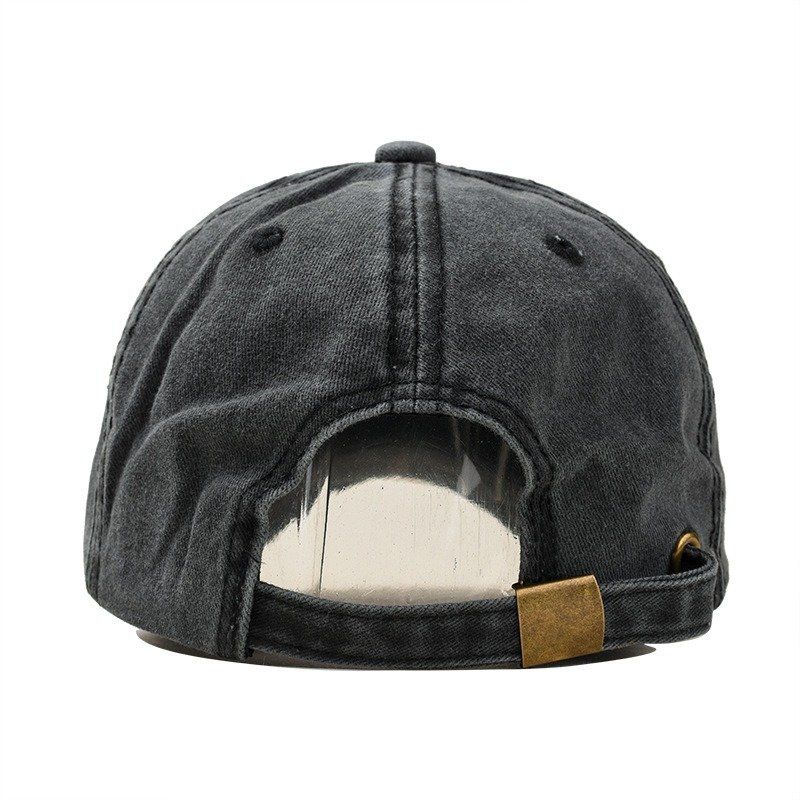 Unisex Broderimønster Vasket Denim Baseballcaps Klassisk Pustende Utendørs Solskjermhatt