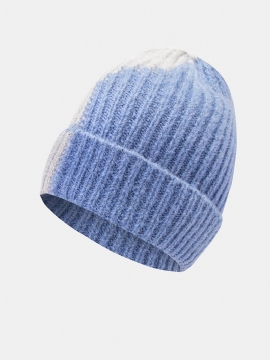 Unisex Strikket Farge-match Uregelmessig Lappeteppe All-match Warm Beanie Hat