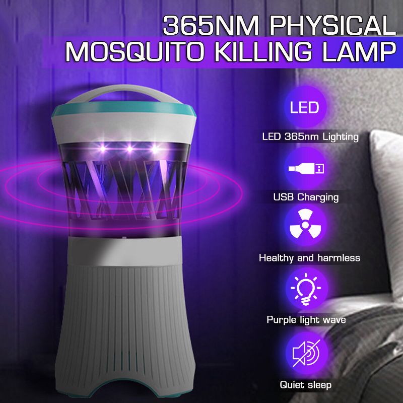 Usb Uv Anti Fly Mosquito Killer Lampe Elektrisk Mygg Insekt Bug Trap Zapper