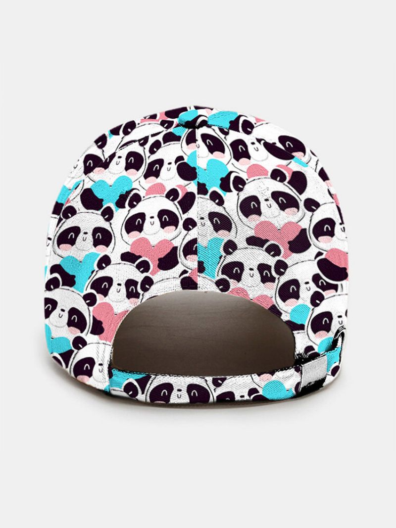 Vinter-ol Beijing 2023 Unisex Polyester Bomull Overlegg Panda Kjærlighetsmønster Print Justerbar Mote Baseball Cap