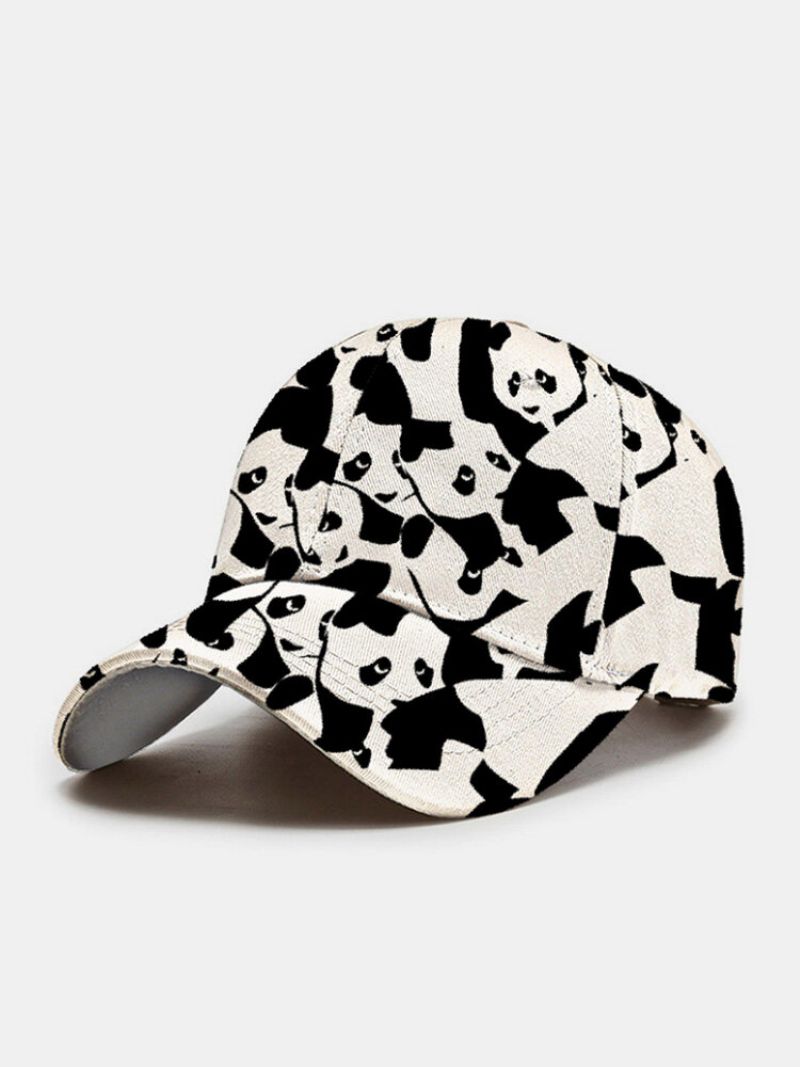 Vinter-ol Beijing 2023 Unisex Polyester Bomull Overlegg Tegneserie Panda Mønster Print Justerbar Mote Baseball Cap