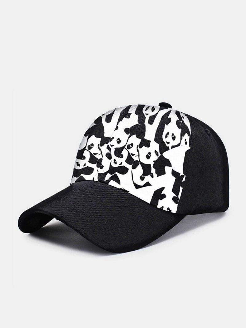 Vinter-ol Beijing 2023 Unisex Polyester Bomull Overlegg Tegneserie Panda Mønster Print Justerbar Mote Baseball Cap