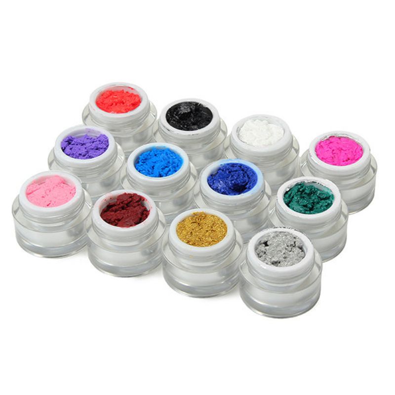 12 Farger 3d Carving Uv Gel Kit Skulptur Nail Art Design Diy Manikyr