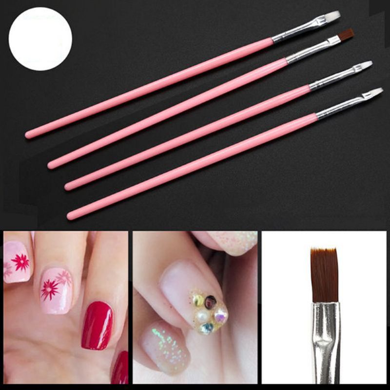 15 Stk Nail Art Børster Sett Diy Malepenn Falske Negler Tips Uv Gel Polish Tools