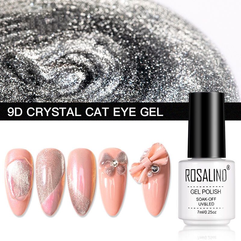 9d Crystal Cat Eye Gel 7ml Neglelakk Alt For Manikyr Semi Permanent Soak Off Uv Lamp Gel Trenger Magnetic Stick