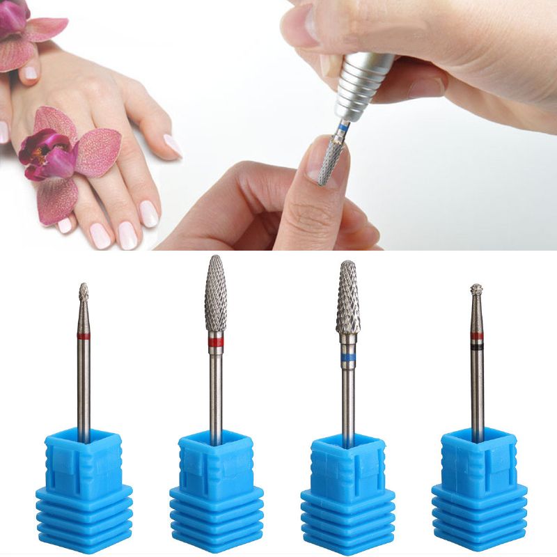 Carbide Nail Drill Bits File Cuticle Clean Burr For Salon Manikyr Pedikyr