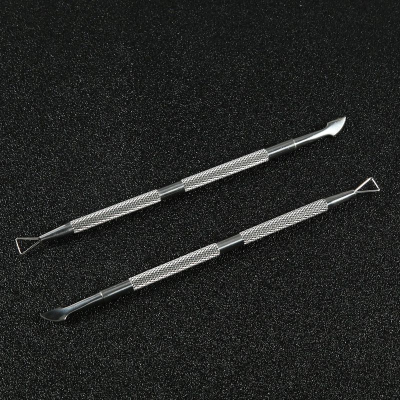 Double Head Nail Remove Stick Rustfritt Stål Fjern Gel Polish Pro Manicure Tool