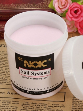 Jumbo Størrelse Nail Art Krystall Akryl Powder Carve Pink Clear White