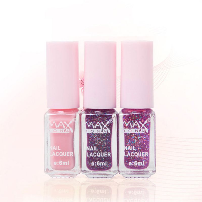 Maxdona 3 Farger/sett Neglelakk Gradient Farge Cocktail Magic Nails Gel