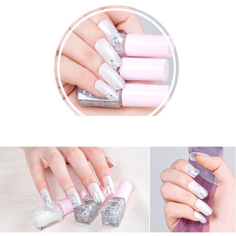 Maxdona 3 Farger/sett Neglelakk Gradient Farge Cocktail Magic Nails Gel