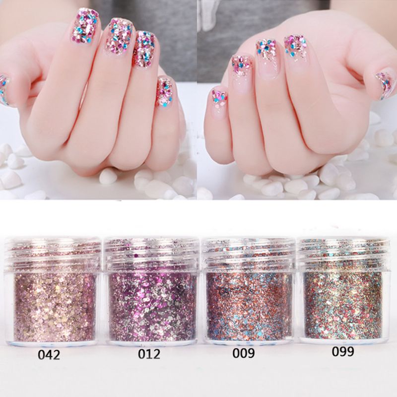 Nail Art Glitter Dust Powder Paljetter Tips 3d Manikyr Dekor