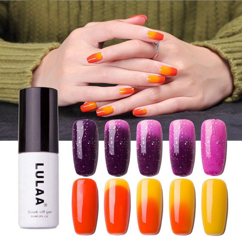 Temperatur Gel Neglelakk Langvarig Uv Trenger Uv Led Lampe Nail Beauty