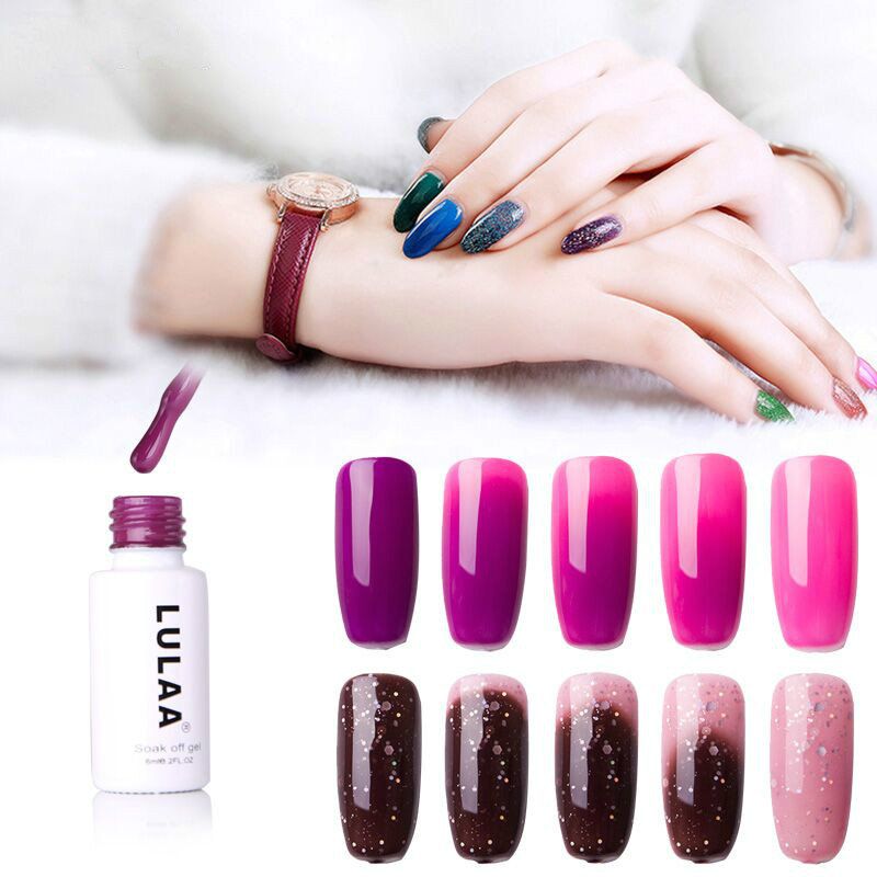 Temperatur Gel Neglelakk Langvarig Uv Trenger Uv Led Lampe Nail Beauty