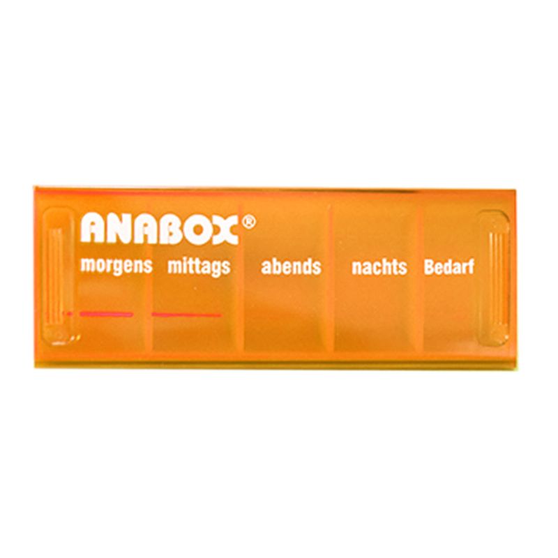 Anabox Bærbar Fuktsikker Liten Pilleboks Ukentligpakket Separat Medisinsk Etui