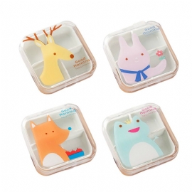 Cartoon Animal Cute Pill Box Beste Reisepillebeholder For Daglig Bruk 4 Rutenett