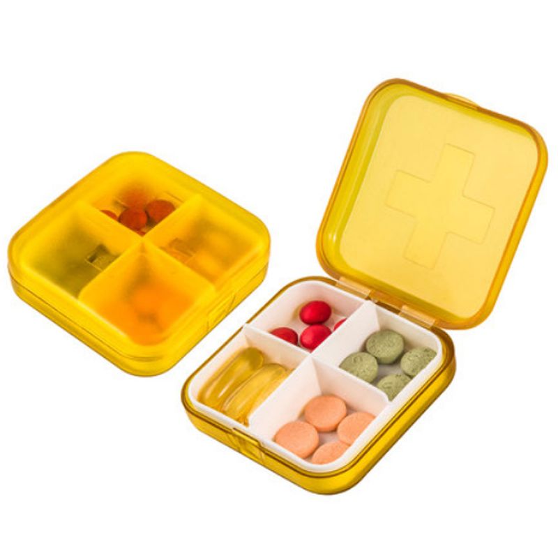 Fuktsikkert Vanntett Ukentlig Pilleetui Multi-purpose Pille Organizer Pure Color Medisin Box