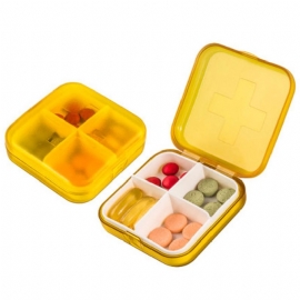 Fuktsikkert Vanntett Ukentlig Pilleetui Multi-purpose Pille Organizer Pure Color Medisin Box