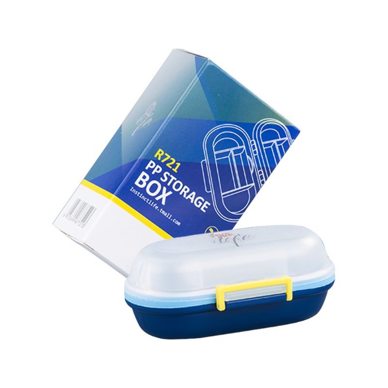 Instinct Life R721 Pp Oppbevaringsboks Reise Ukentlig Pill Organizer Vanntett 8-roms Pilleboks