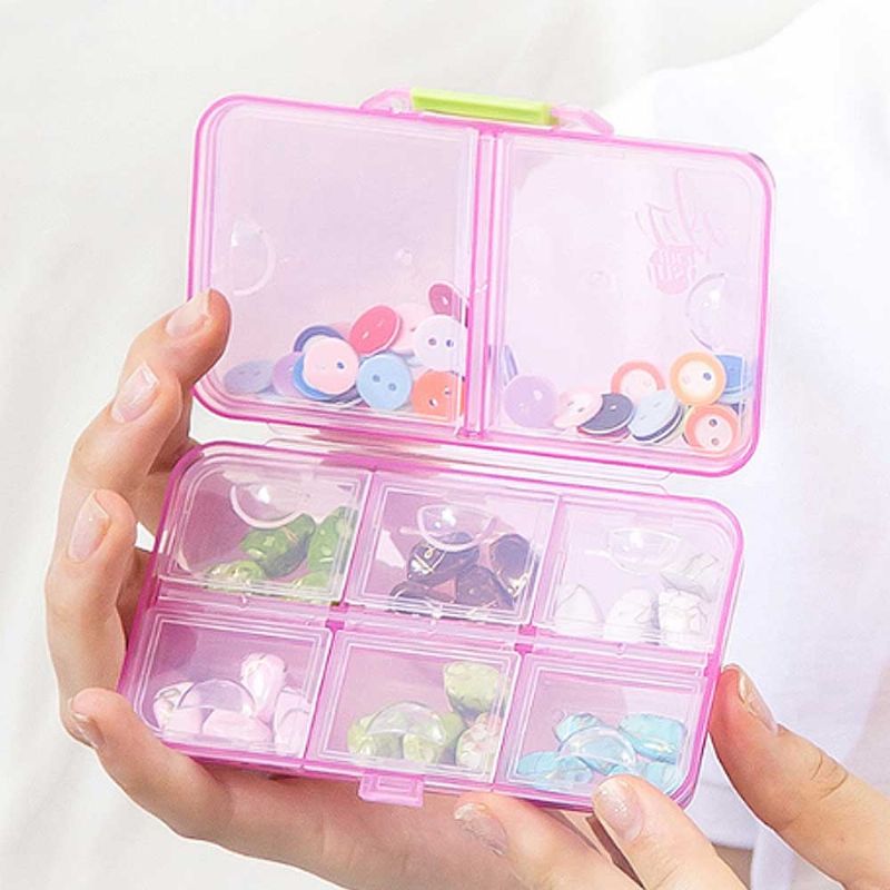 Ukentlig Pocket Pill Organizer Vitaminer Piller Holder Dispenser Reiseplanlegger Forretningsreise Medisinbeholder