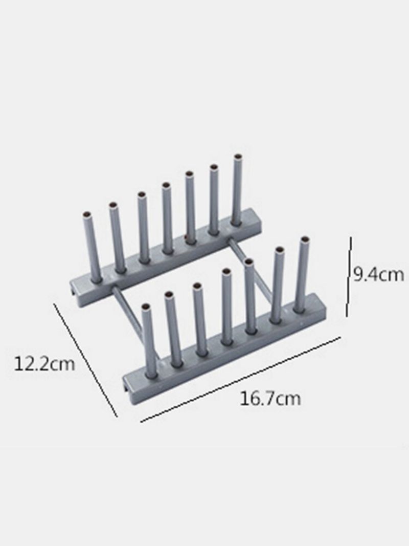 1 Stk Multifunksjonsskål Tallerken Tallerkenavløpsstativ Hylle For Kjøkkenverktøy Oppbevaring Grytelokkholder Vask Hylleorganisering