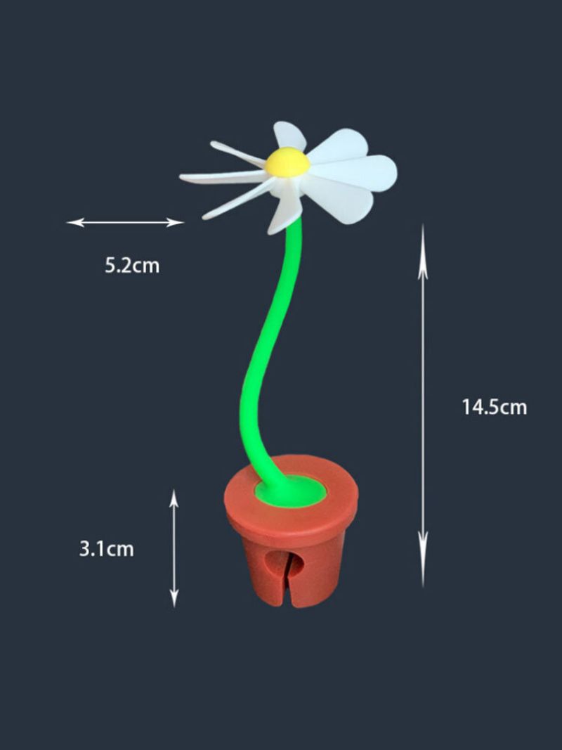 1 Stk Rotasjon Daisy Flower Prevent Suppe Overflow Gryteklips Silikon Løftegrytedeksel Kjøkkenlokk Holder Verktøy