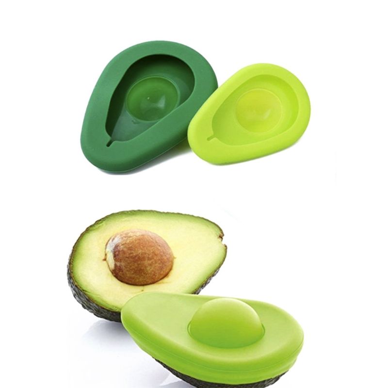 2 Stk Avocado Huggers Food Grade Silikon Kjøleskapsorganer Gjenbrukbar Avokadoholder