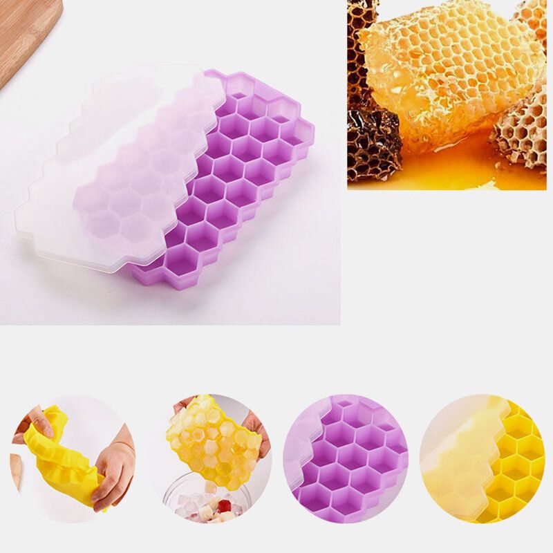 37 Grid Honeycomb Silikon Ice Cube Diy Crushed Ice Ice Maker Ice Mold