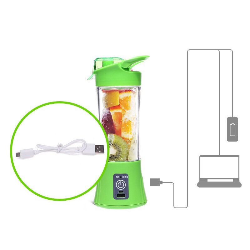 400ml Mini Juicer Oppladbar Multifunksjon Elektrisk Juicekopp Hjemmeportabel