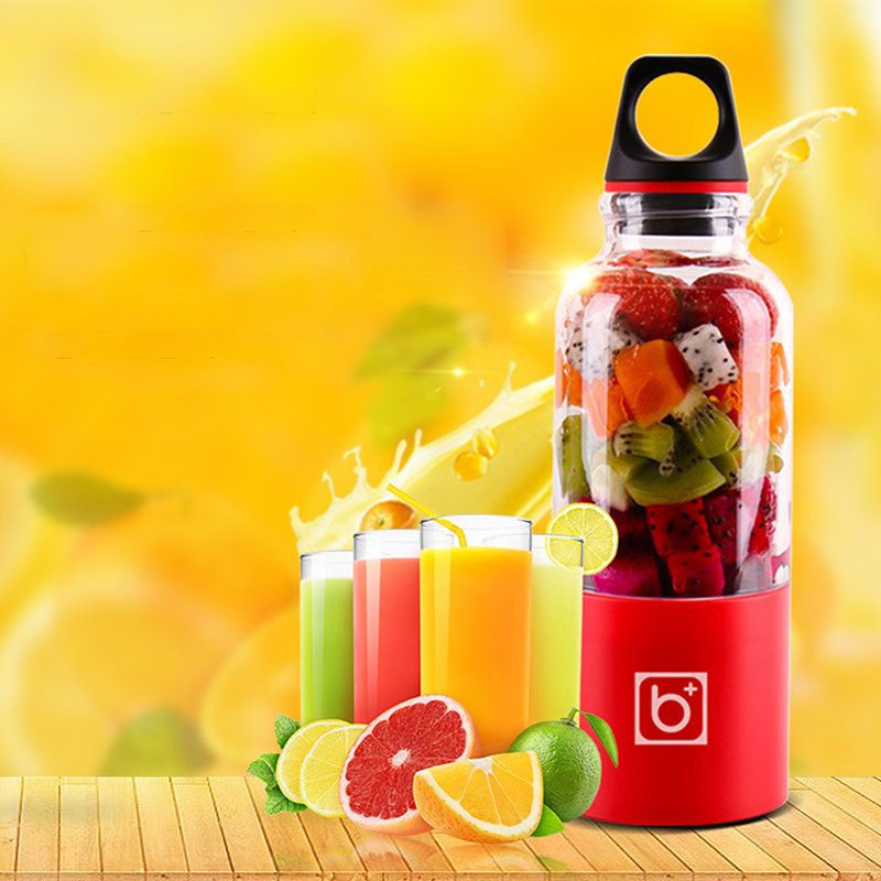 500ml Bærbar Juicer Cup Usb Oppladbar Elektrisk Automatisk Bingo Grønnsaker Frukt Juice Maker Cup