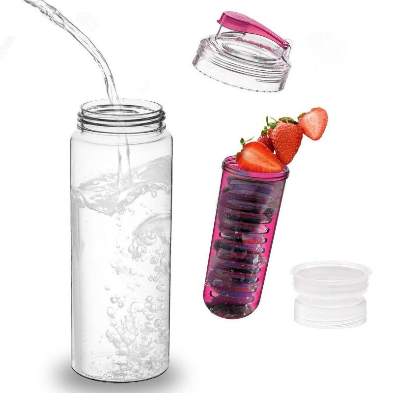 800ml Infuser Vannflasker Sykling Sport Trening Frukttilførsel Bpa-fri