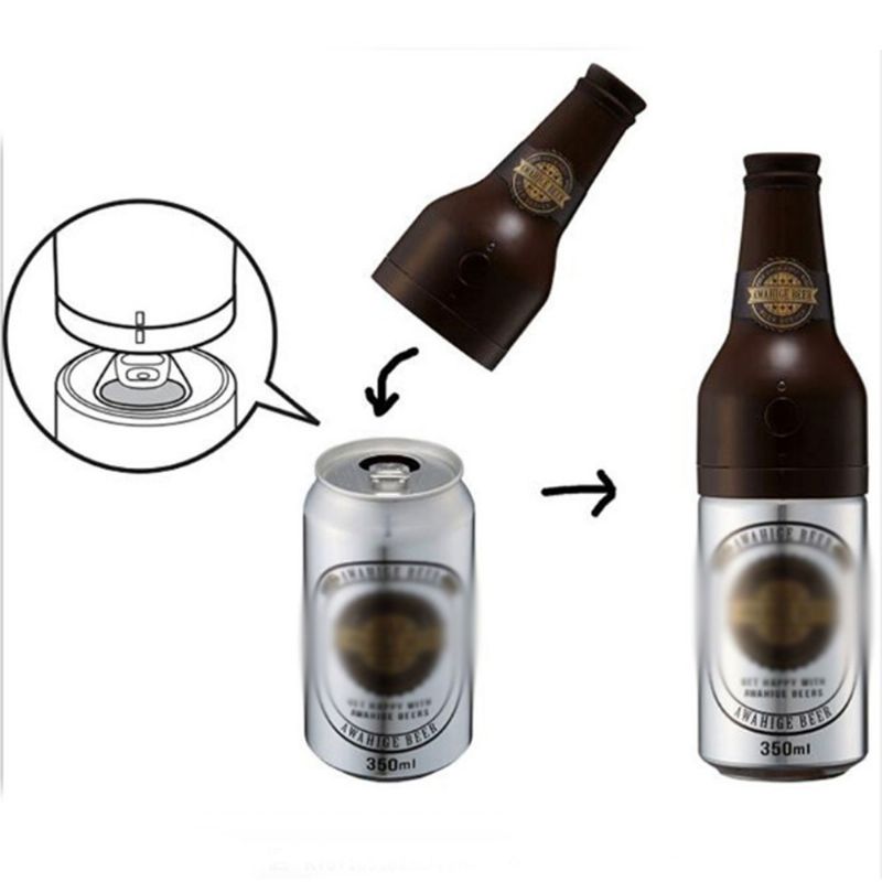 Bærbar Sonic Can Beer Foamer For Utendørs Fest Vinsmaking Food Grade Universal Bubbler Lang Batteritid Mini Size