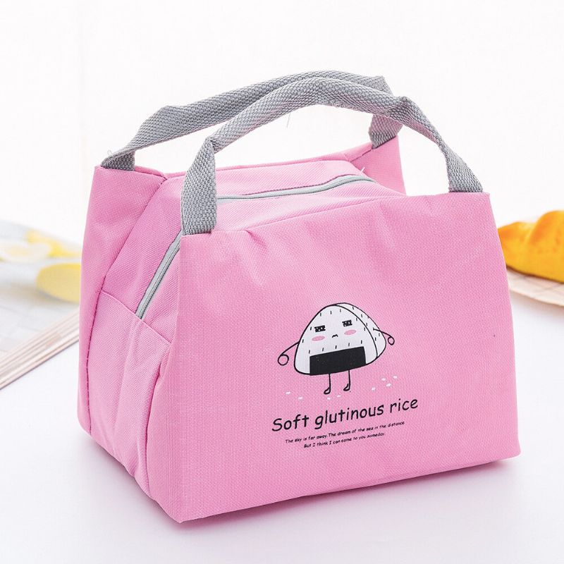 Bærbar Thicken Lunch Tote Bag Oxford Waterproof Cooler Isolert Håndveske Søte Oppbevaringsbeholdere