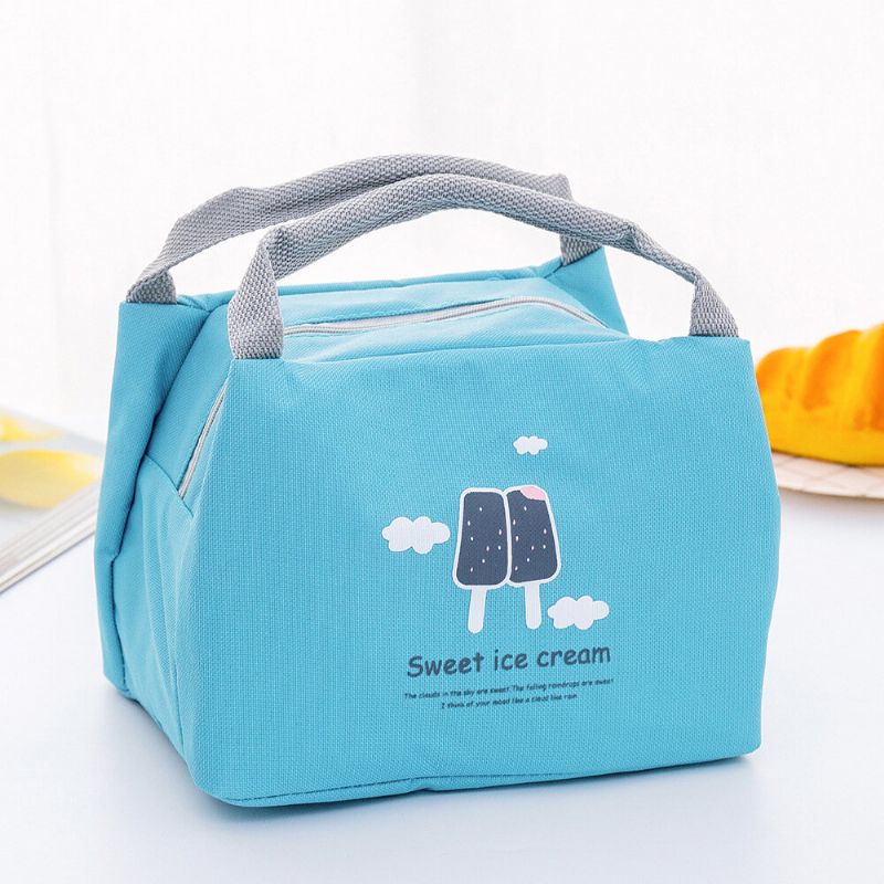 Bærbar Thicken Lunch Tote Bag Oxford Waterproof Cooler Isolert Håndveske Søte Oppbevaringsbeholdere