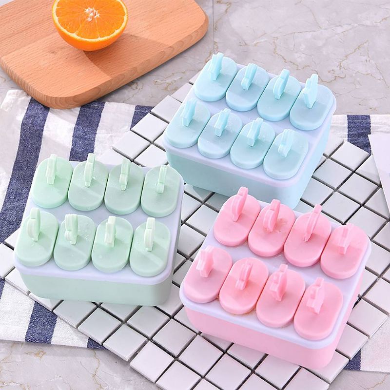 Diy Ice Cream Popsicles Formsett 6 Stk 8 Stk Hjemmelaget Iskremsett Diy Safe Ice Mold Maker Hul Design