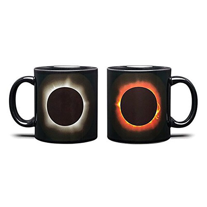 Eclipse Fargeskiftende Kopp Tosidig Farge Keramisk Varmefølende Kaffekrus