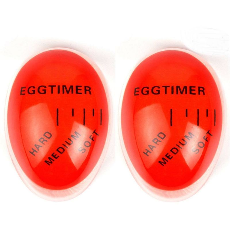 Fargeskiftende Perfekt Egg Timer 2 Pack Varmesensitiv Egg For Kokker Matlaging