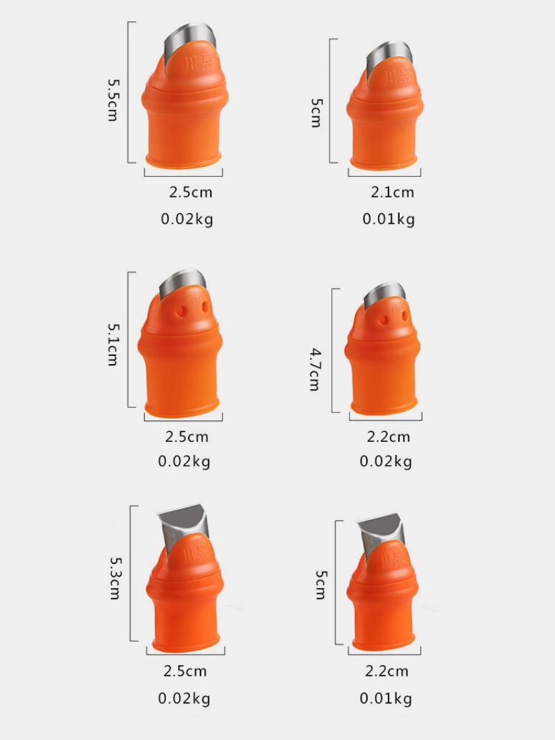 Fingerbeskytter Silikon Tommelknivbeskytter Gears Skjæring Av Grønnsaker Høstkniv Klype Planteblad Sakshansker