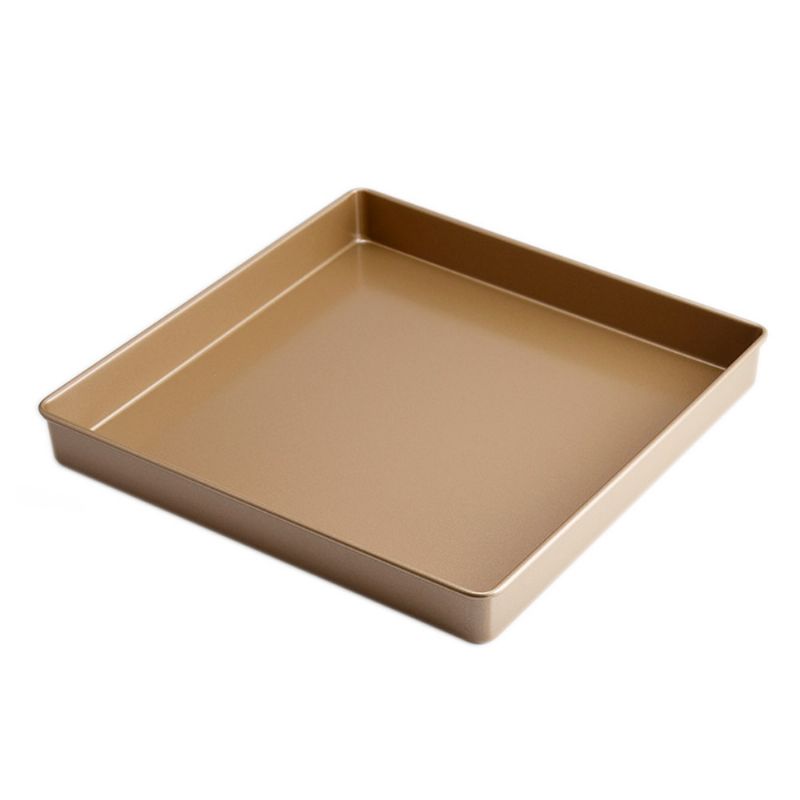 Gylden 11x11 Tommer Kvadratisk Non-stick Bakevarer Kakeform Kjeks Nougat Bake Ware Cookie Sheet Bakebrett