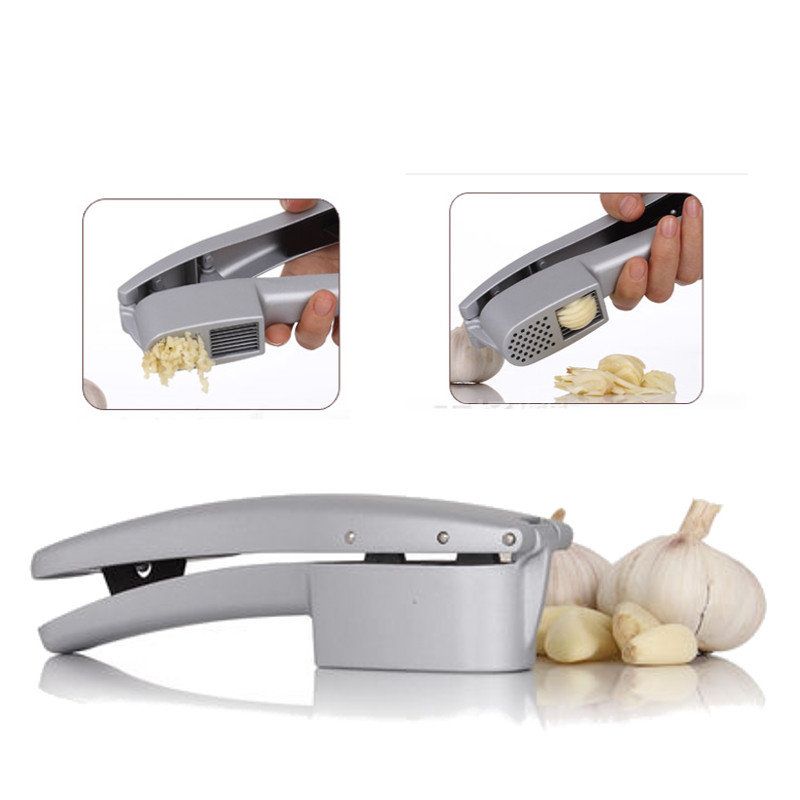 Hvitløkspresse Slicer Die Cast Non-stick Coating Kjøkken Gadgets Ginger Crusher Peeler