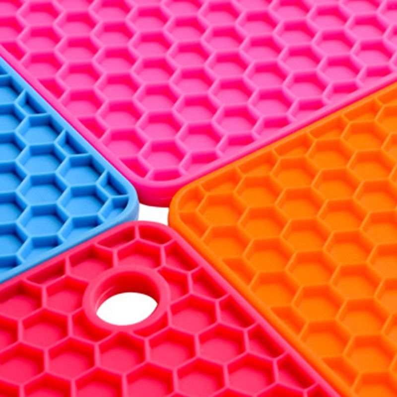 Isolasjonsmatte Honeycomb Silikonmateriale Elastisk For Hot Vessels Pad Anti-skli Bordholder