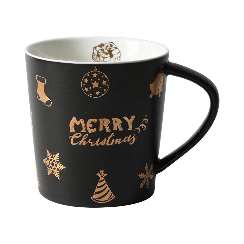 Julepar Krus Dame Creative Nordic Mug Stor Kapasitet Keramikkkopp Kaffekopp